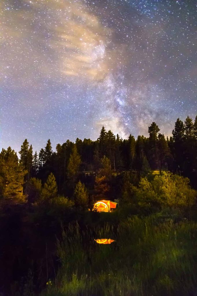 motorhome rv and Milkyway